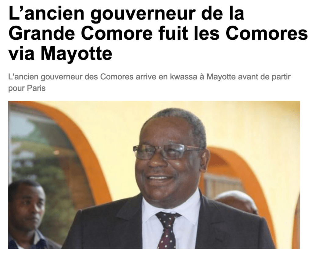 Les raisons de la fuite de Hassani Hamadi en&nbsp;détail